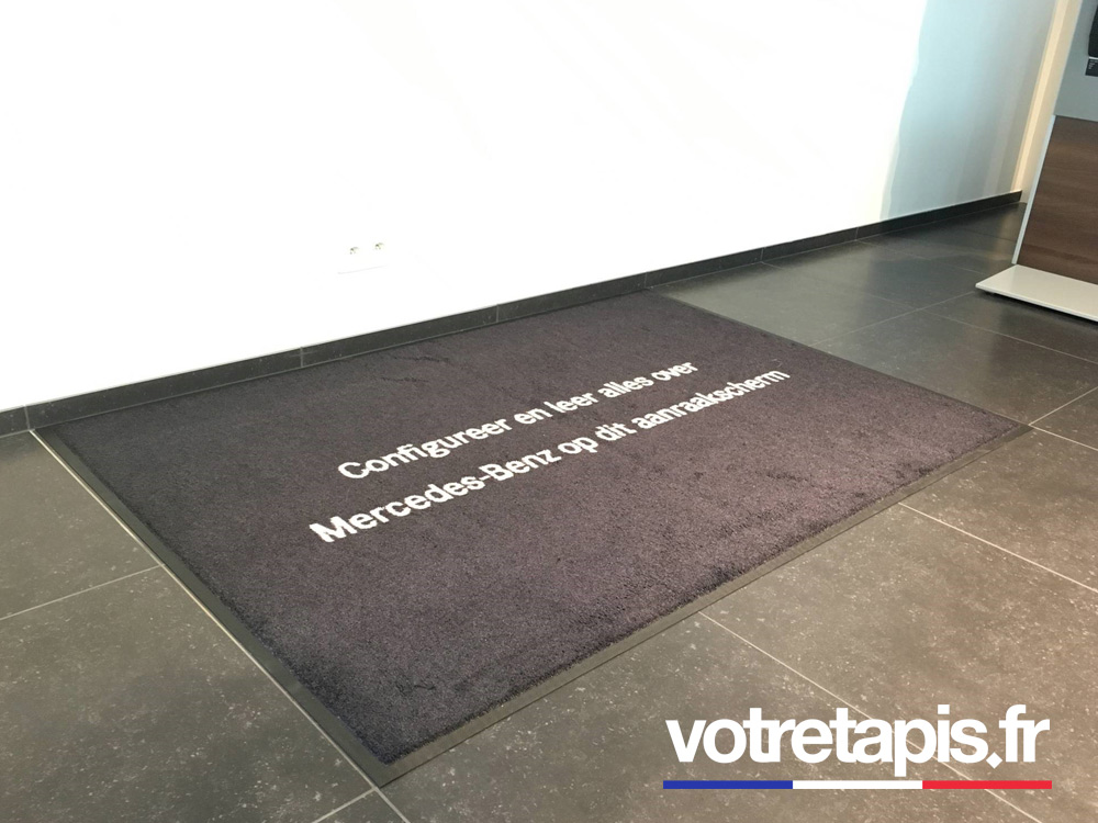 tapis logo garage Mercedes